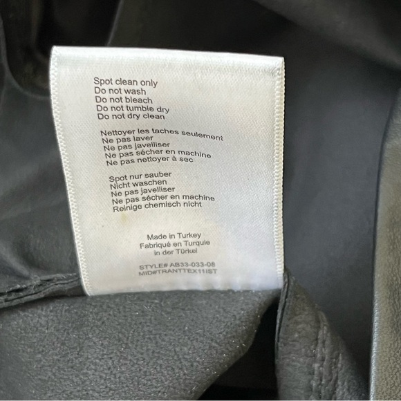 ANINE BING CONNOR GENUINE LEATHER PANT IN BLACK SIZE XS - Picture 12 of 16